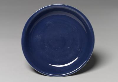 图片[2]-Dish with floral decoration in coblat blue glaze, Ming dynasty, Jiajing reign (1522-1566)-China Archive